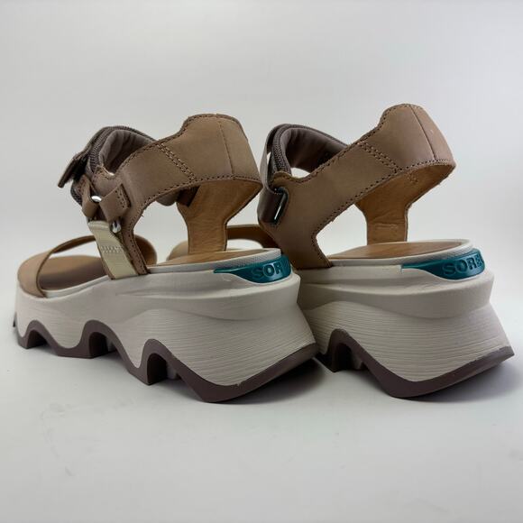 SOREL “Kinetic” Y-Strap High Wedge Sandals Size Womens 7.5 - Picture 8 of 12